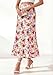 BTFBM Maxi Skirts for Women 2026 Summer Spring Lightweight A Line High Waisted Wedding Guest Party Silk Long Midi Skirt(Floral White Multicolored, Medium)