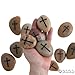 Fun Express Religious Cross Worry Stones (Set of 12) Christian Home Decor - VBS Vacation Bible School Supplies/Decor