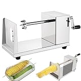 Stainless Steel Tornado Potatoes Spiral Cutter,Manual Potato Spiral Slicer For Kitchen Tools Vegetable Cutter Twisted Potato Slicer Spiral Vegetable Cutter French Fry Potato Cutter