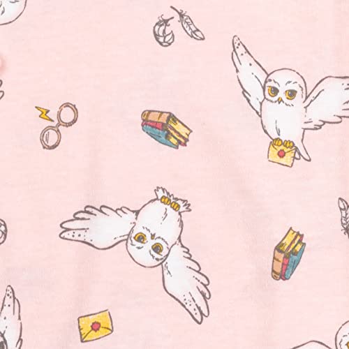 Harry Potter Hedwig Owl Newborn Baby Girls 3 Pack Sleeper Gown Red/Pink/Heather Grey 0-6 Months #TOP6