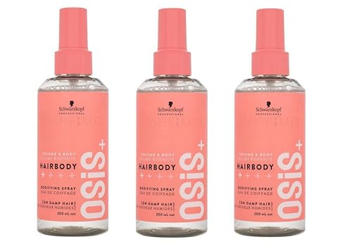 OSiS+ Hairbody lot de 3 sprays coiffants volume de 200 ml pour le soin des cheveux