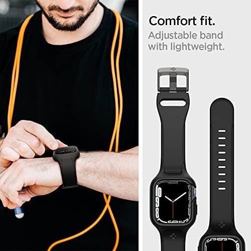 Spigen Liquid Air Pro Case with built in Strap Compatible with Apple Watch Series 9/8/7 (45mm)