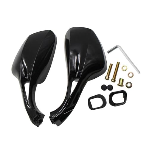 Espejos retrovisores de 8mm con amplio campo visual rojo para moto Piaggio