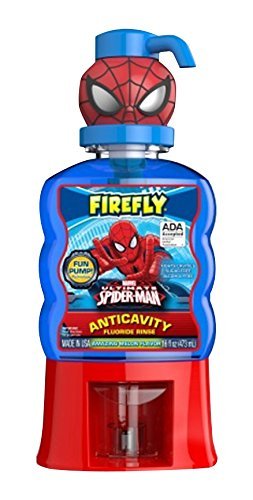 Firefly Anti-Cavity Mouth Rinse - Spider-Man (16 Ounce, Pack of 4)