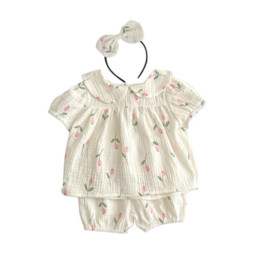 Tenue douce à manches courtes LIFKOME short élastique anti-irritation pour nouveau-né