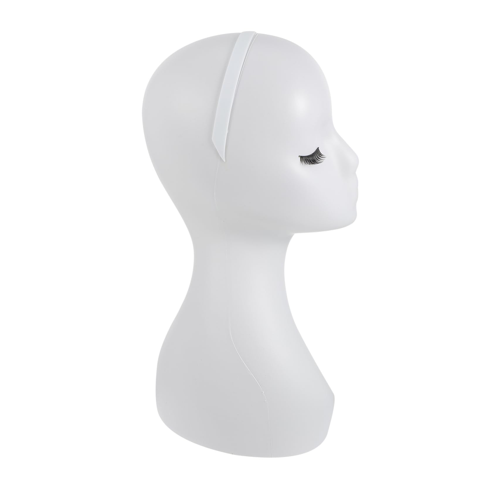 OUNONA 1Pc White Head Model for Wigs Multi Purpose Display Head for Hair Styling Adornment and Cosmetology Training Smooth Surface Human Head Mold for Hats Glasses Hair Jewelry