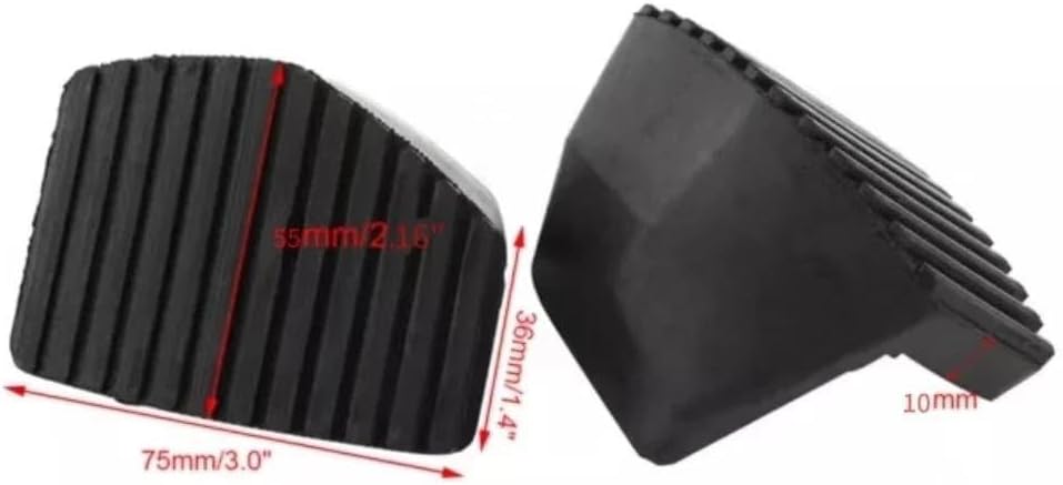 Replacement for Citroen C3 C4 C5 C6 for Peugeot 807 307 1007 406 508 213026 450417 2PCS Car Brake Clutch Foot Pedal Pad Covers