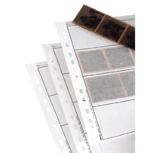 Hama Negative File Storage Sleeves, each holding 4 strips of 6 x 7 cm or 6 x 9cm Frames, Glassine (Pack of 100) - Glassine - 100 - 4 strips of 6 x 7 or 6 x 9 - Single