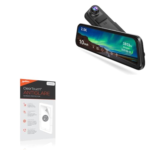 BoxWave Screen Protector Compatible with CamPark CE60H (10 in) - ClearTouch Anti-Glare (2-Pack), Anti-Fingerprint Matte Film Skin