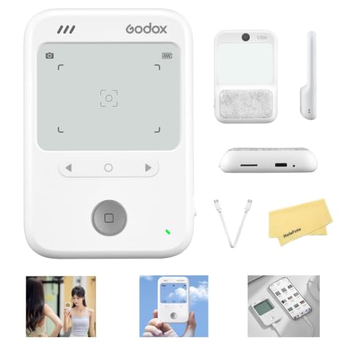 Godox C100 透明光学ビューファインダーカメラ、測光対応、65g、透明表示データ、クリエイティブなアスペクト比、OTG共有、露出の自動計算