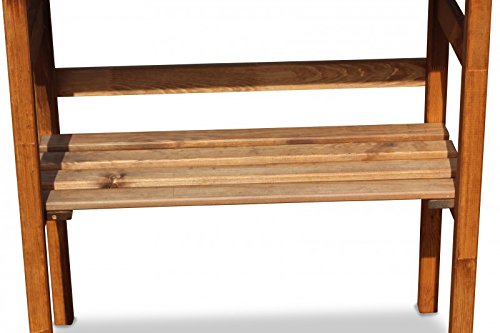 Mesa para plantas de madera con encimera galvanizada, color marrón, 80 x 40 x 82 cm