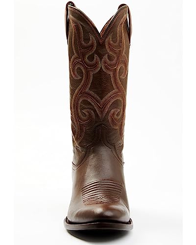 Lucchese Men's Espresso Smooth Western Boot Round Toe Dark Brown 11 D4