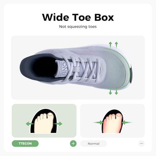 Wide Toe Box Arch Support Walking Shoes for Women Slip On Plantar Fasciitis Sneakers Wide Width Orthotic Shoes Comfortable Tennis Sneakers for Foot Pain Relief Size 6-112
