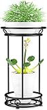 YIUKEA Plant Stand Indoor Outdoor - Metal Planter Holder Shelf Tall Tiered Flower Pot Display Organi