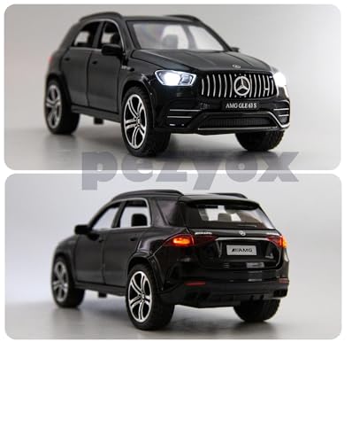 Image of 1 /32 Scale Benz AMG GLE 63S SUV Toy Car, Alloy Diecast Collectible Pull Back Car Model with Light and Sound Toy Vehicles for Adults Boys Girls Gift Toy (Black)