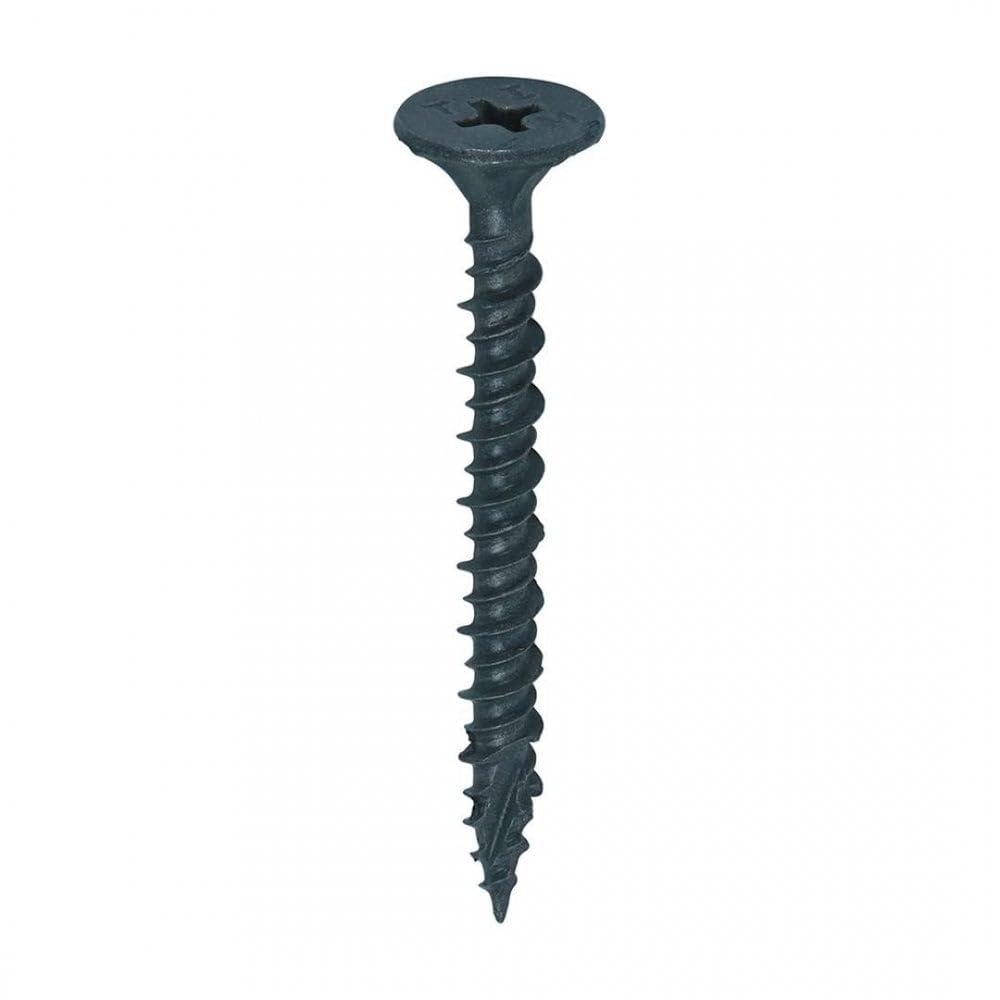 Trade-Fixings Direct Grey 4.2 X 42Mm Cement Board Screws Twin Cut Point - Exterior Plus Coating - Box Of 200