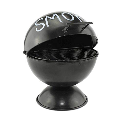 Sturmaschenbecher in Kugelgrill Form Aschenbecher Windaschenbecher Indoor und Outdoor Garten Balkon Party Keller Geschenk Deko