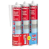 Fischer TRI-PACK SAM Silicone Acetico Multiuso Certificato CE