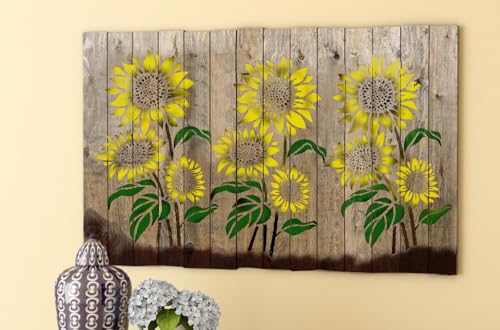 Large Sunflower Stencil for Painting (12x15 Inches) - Reusable ...