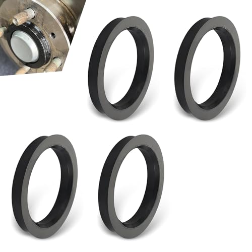 Qurbuns 4 PCS Hub Centric Rings 60.1mm ID to 73.1mm OD Plastic Hubrings for Fill Gaps to Eliminate Vibration Universal for Cars SUVs Sedans with 60.1mm Vehicle Hubs & 73.1mm Wheel Centerbore
