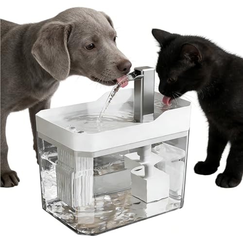 Fuente Para Beber Para Mascotas – Bebedero De Detección Inteligente Dinámica De 1,5 L, Sistema De Circulación Fácil De Limpiar, Dispensador Automático Silencioso | Estación De Hidratatio