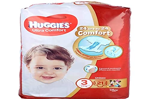 HUGGIES ULTRA COMFORT Pacco Basse 3 (4-9 kg) - 21