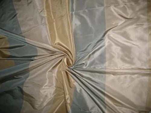 Tissu taffetas de soie à rayures multicolores, la haute couture chez vous