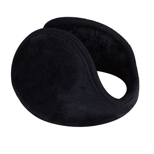 Ogquaton  Cache-Oreilles Unisexe Noir Cache-Oreilles Hiver Oreille Muff Wrap Band Warmer Grip Earlap Cadeau de Haute qualité Cover