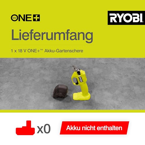 Ryobi RY18SCA-0 18V ONE+ Cordless Secateurs (Bare Tool) - 8