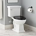 Signature Hardware 481683 Key West 1.28 GPF Two Piece Elongated Toilet - Seat Included, ADA Compliant - White