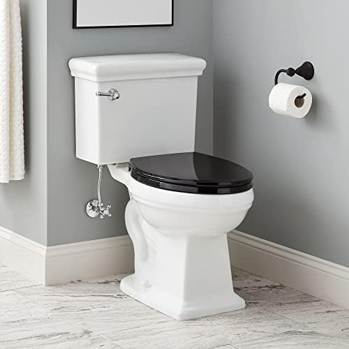 Signature Hardware 481683 Key West 1.28 GPF Two Piece Elongated Toilet - Seat Included, ADA Compliant - White