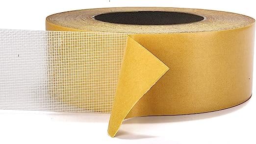 QUENT Yellow 3cm wide 20 meter double-sided cloth tape D High Adhesive Strength Mesh Double Sided Tape, Strong Tape, Double Sided Mounting Tape Used For Carpet Edge Banding