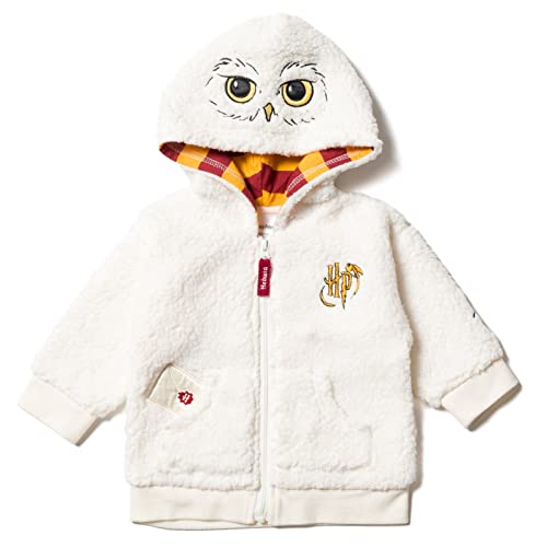 Image of Harry Potter Hedwig Owl Fleece Zip Up Costume Hoodie Newborn to Toddler