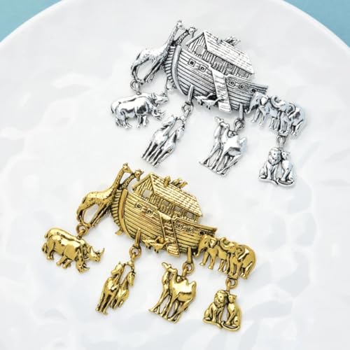 Broches Animaux dans l'arche de Noé épingle revers vestes