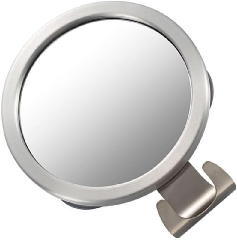 Anti-Fog Shower Mirror Round Fogless Bathroom Mirror with Hook No Drill Installation for Easy Use in Showers Style