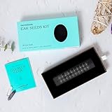 NAO Wellness 24K Gold Ear Seeds- Auriculotherapy Seeds Self-Care Acupressure Beads with 40+ Solutions – 20 Ear Seeds Acupuncture Kit – Suitable for Adults and Kids