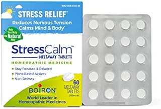 Boiron StressCalm for Relief of Stress, Anxiousness, Nervousness, Irritability, and Fatigue - 60 Count