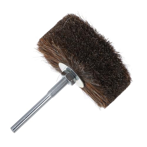 CHILDWEET 馬毛ワイヤーホイールブラシ 木工彫刻用研磨ブラシ 転工具対応 ジュエリー 翡翠 木彫刻の研磨 研削 ワックス塗に 曲面や角にも対応