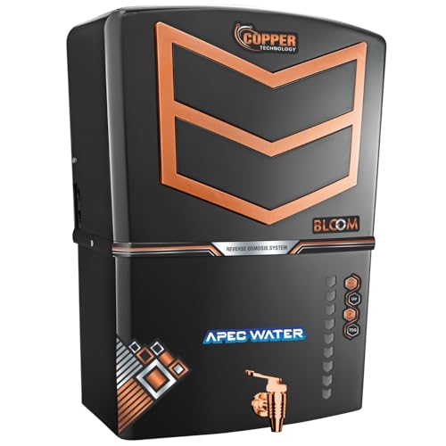 Image of Apec Water 4 in 1 Copper RO Water Purifier with 10 Stage Purification Filtration, UV, UF, TDS Adjuster and 12 Liter Large Storage Tank, Suitable for all type of water supply