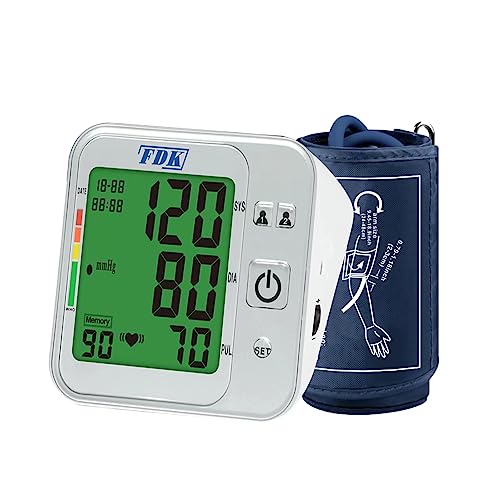 Blood Pressure Monitors for Home USE; Voice Volume Control Bilingual (English/Spanish); Talking ARM Upper Arm Blood Pressure Monitor with Large Digits Display; with 18.9 INCHES Extra Large Cuff