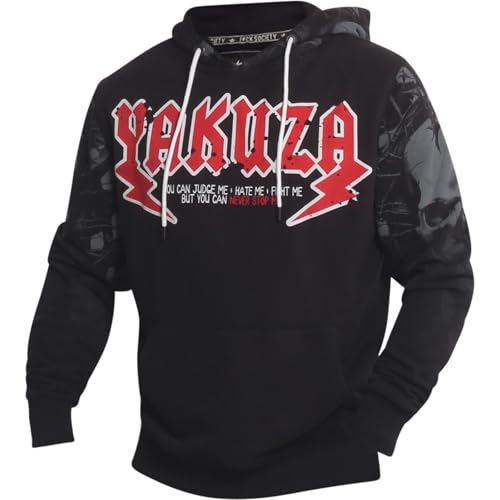 Yakuza Herren Judge Me Hoodie Kapuzenpullover