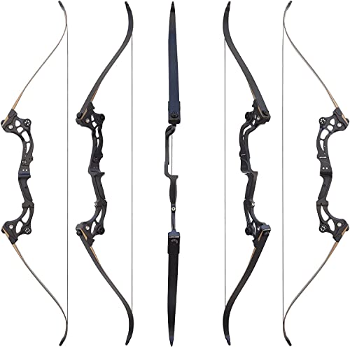 Vogbel 64" Bow And Arrow For Adults Archery Recurve Bow Takedown Survival Bow Archery Set Hunting Longbow Metal Riser Right Hand For Target Shooting Practice(30Lb) #TOP1