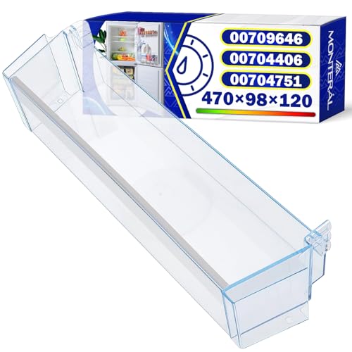 Portabottiglie Frigo 471 x 98 x 120 mm con Codice Originale 709646 00709646 704406 00704406 704751 00704751 per Bosch - Garanzia di 10 Anni - MONTERAL