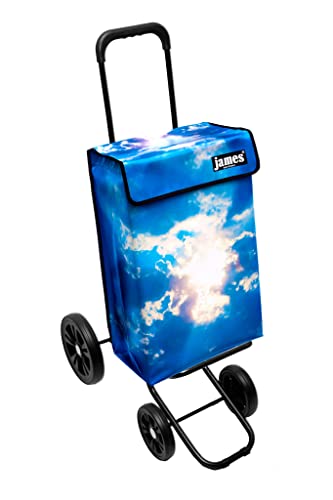 James® Einkaufswagen Design Heaven, moderner Einkaufstrolley, bunter Lifestyle Trolly, Rollkoffer für Shopping, bis 50kg…