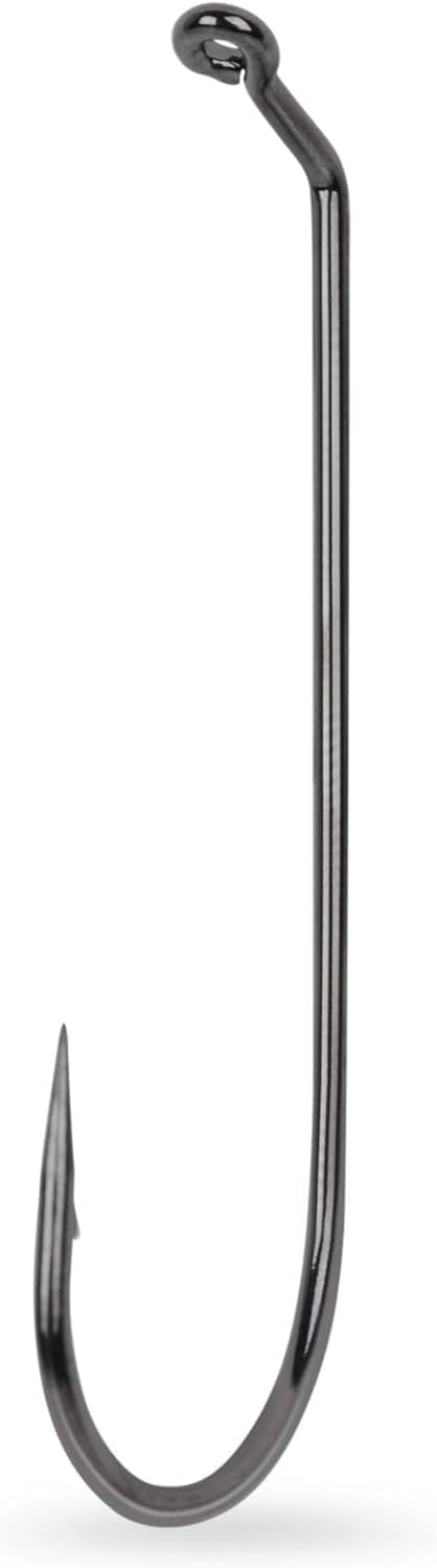 Mustad 32798 60° Bend Black Nickel Jig Hook with a Flat Eye Size 2/0-5/0 Compatible with Different jig molds from Do it Molds