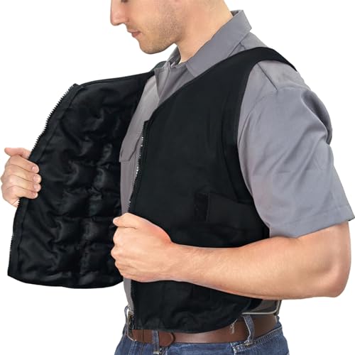Image of WORLD-BIO Instant Cooling Vest with 84 Ice Cells, Adjustable Unisex Cold Vest for Hot Weather, Reusable Cooling Gear for Outdoor Work (Quehuo)