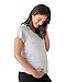 Kindred Bravely Everyday Maternity & Nursing T-Shirt | Maternity & Nursing Tops for Breastfeeding (Grey Heather, X-Small)