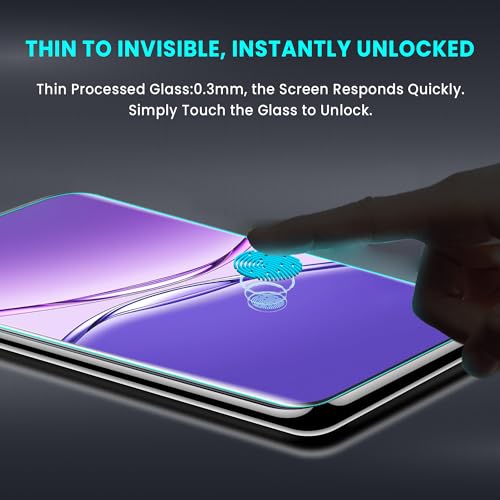Image of ArmourPro UV Glue Tempered Glass for Oppo F29 Pro Curved Screen Protector, 9H Anti Scratch, Edge-to-Edge Coverage, HD Clarity, Easy UV Kit with Cable Protector