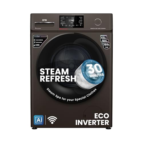 Image of IFB 8 Kg 5 Star Powered by AI with 9 Swirl Wash, WiFi, Fully Automatic Front Load Washing Machine (Senator MXN 8012, Steam Refresh Program with Eco Inverter, Mocha)
