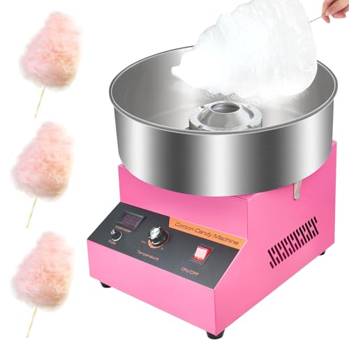 Elektrische Zuckerwattemaschine, 1000 W Zuckerwattegeräte, Zuckerwattemaschine Cotton Candy Machine, Zuckerwatte Maschine mit Edelstahlschüssel, Perfekt für Kindergeburtstage zu Hause